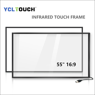 YCLTOUCH marco abierto interactivo infrarrojo de la alta precisión del marco del tacto de 55 pulgadas